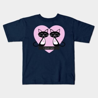 I love cats Kids T-Shirt